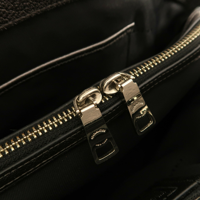 COACH 牛皮皮革Mercer Satchel 30銀扣手挽肩背兩用袋-13