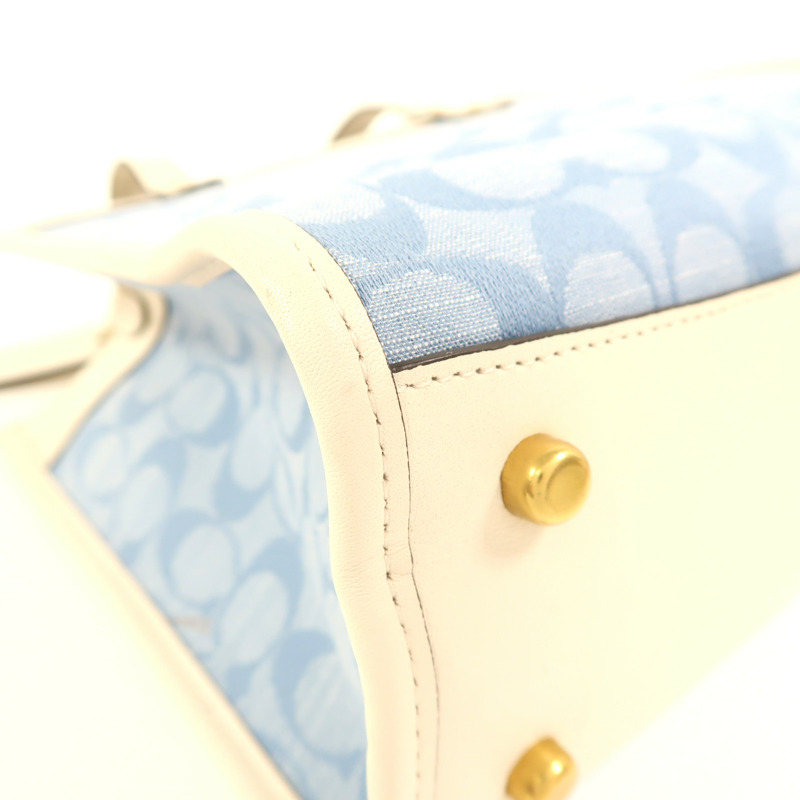 COACH 帆布Field Tote金扣手挽肩背兩用袋-8