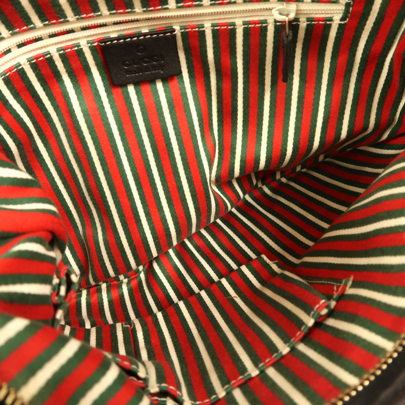 GUCCI 帆布Shoulder Bag金扣肩背袋-4