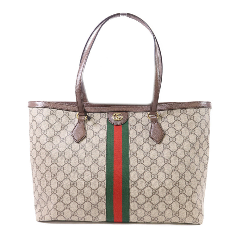 GUCCI 塗層帆布Ophidia Tote Bag Large金扣手挽袋-0