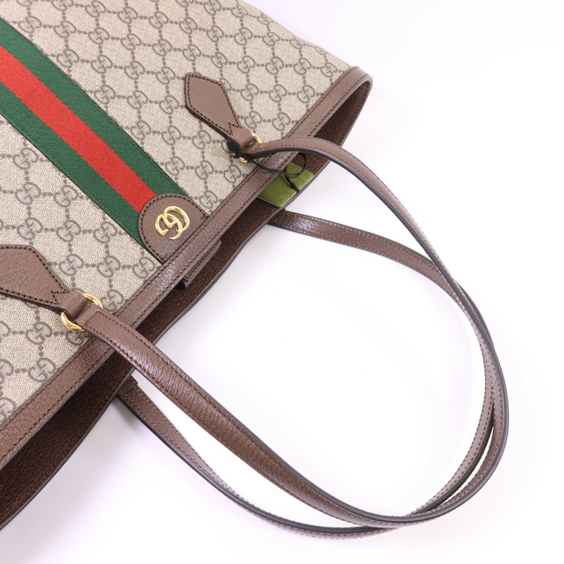 GUCCI 塗層帆布Ophidia Tote Bag Large金扣手挽袋-4