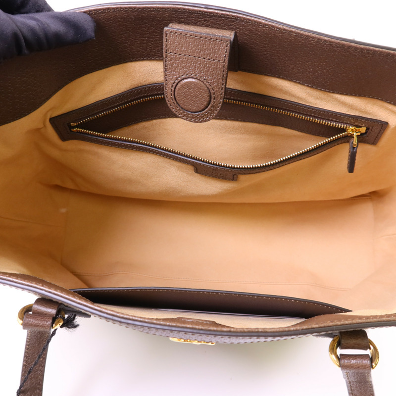 GUCCI 塗層帆布Ophidia Tote Bag Large金扣手挽袋-5