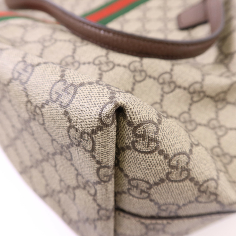 GUCCI 塗層帆布Ophidia Tote Bag Large金扣手挽袋-13