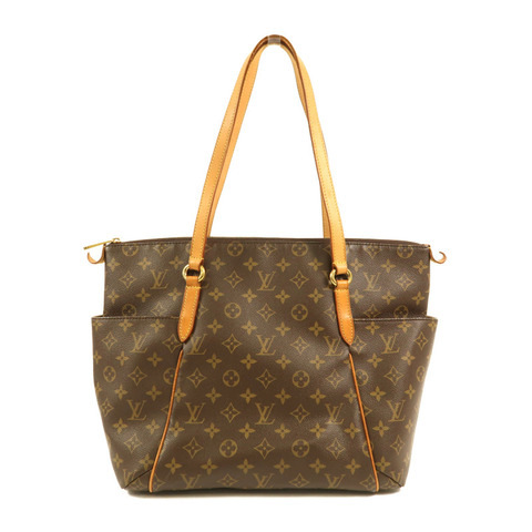 LOUIS VUITTON Monogram Totally MM金扣肩背袋棕色