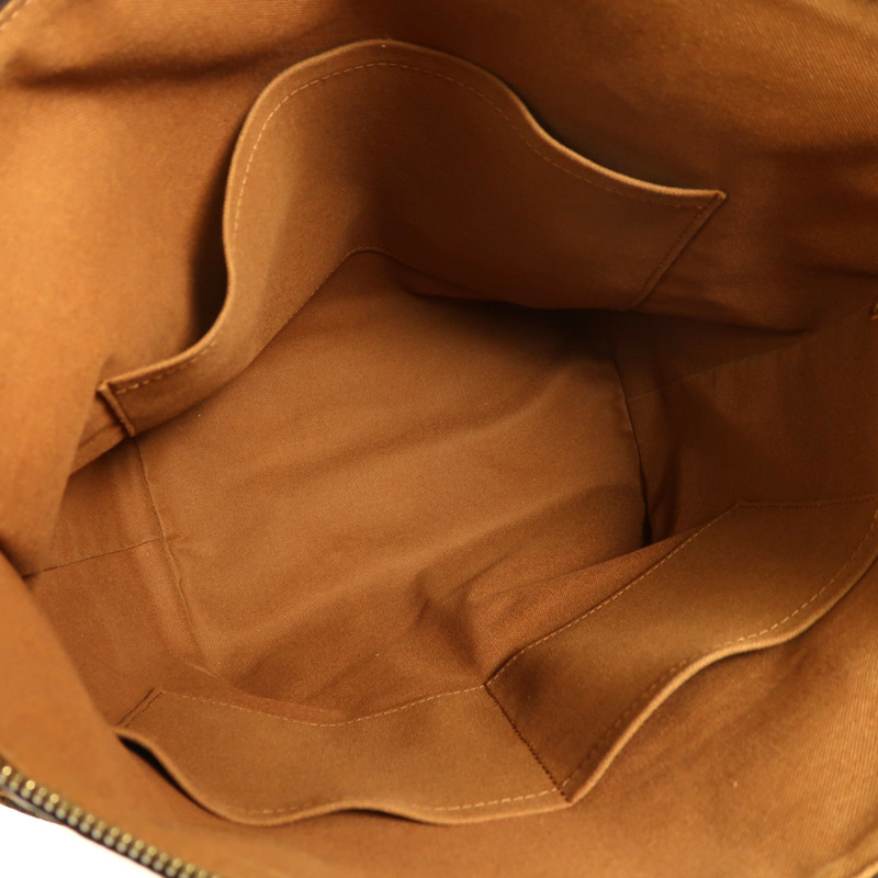 LOUIS VUITTON Monogram Totally MM金扣肩背袋棕色-4