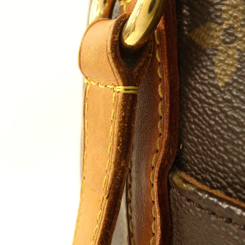 LOUIS VUITTON Monogram Totally MM金扣肩背袋棕色-14