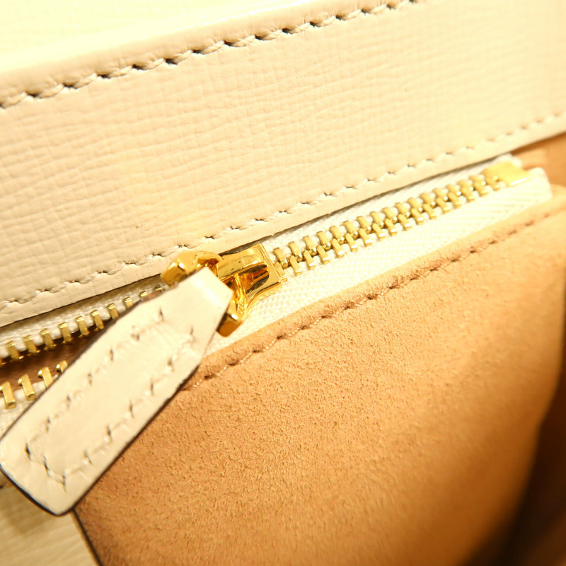 GUCCI 塗層帆布Horsebit 1955金扣肩背袋-17