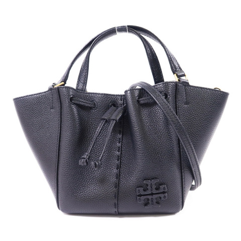 Tory Burch 牛皮皮革Bucket Bag金扣手挽肩背兩用袋