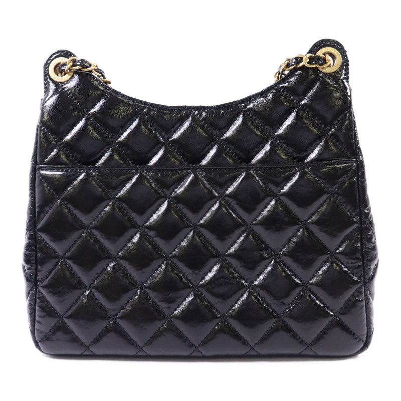 CHANEL 牛皮皮革23B Hobo Bag金扣鏈帶肩背袋-1