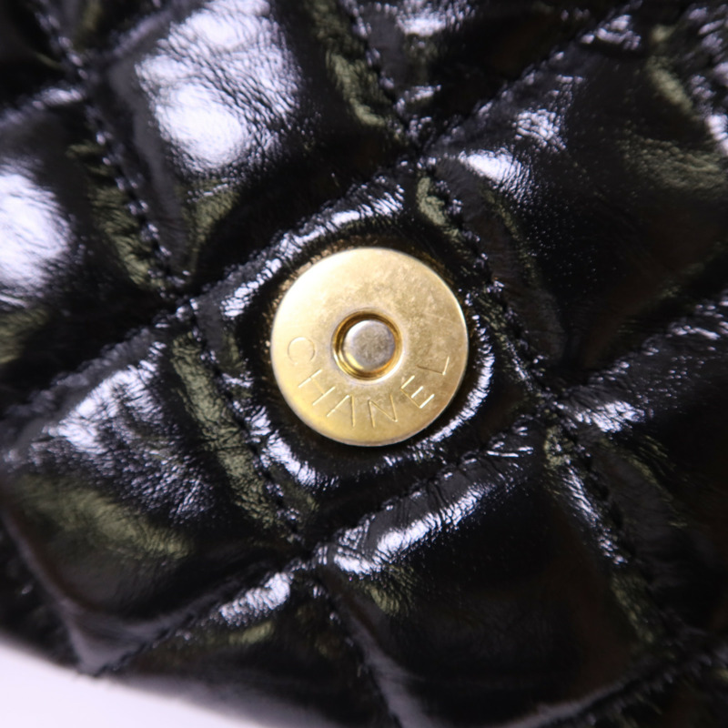 CHANEL 牛皮皮革23B Hobo Bag金扣鏈帶肩背袋-9