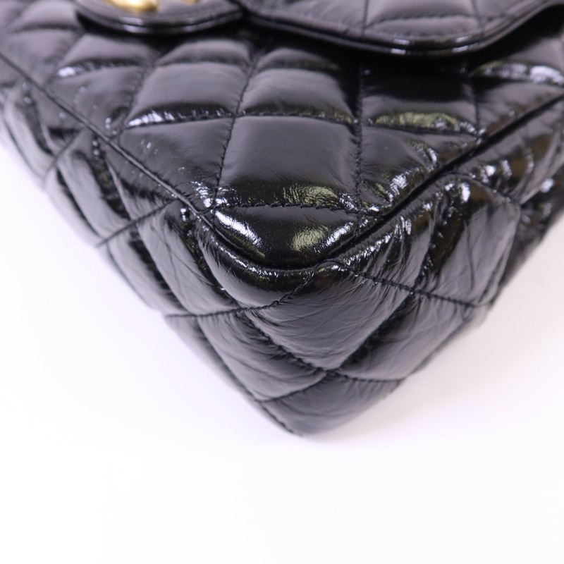 CHANEL 牛皮皮革23B Hobo Bag金扣鏈帶肩背袋-12