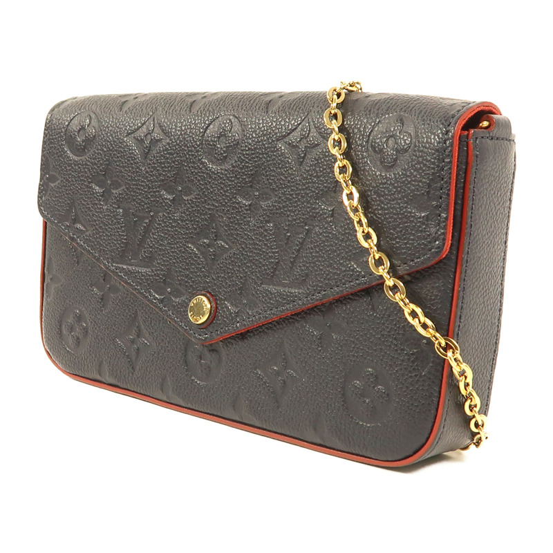 LOUIS VUITTON Monogram Empreinte Pochette Felicie金扣鏈帶肩背袋-2