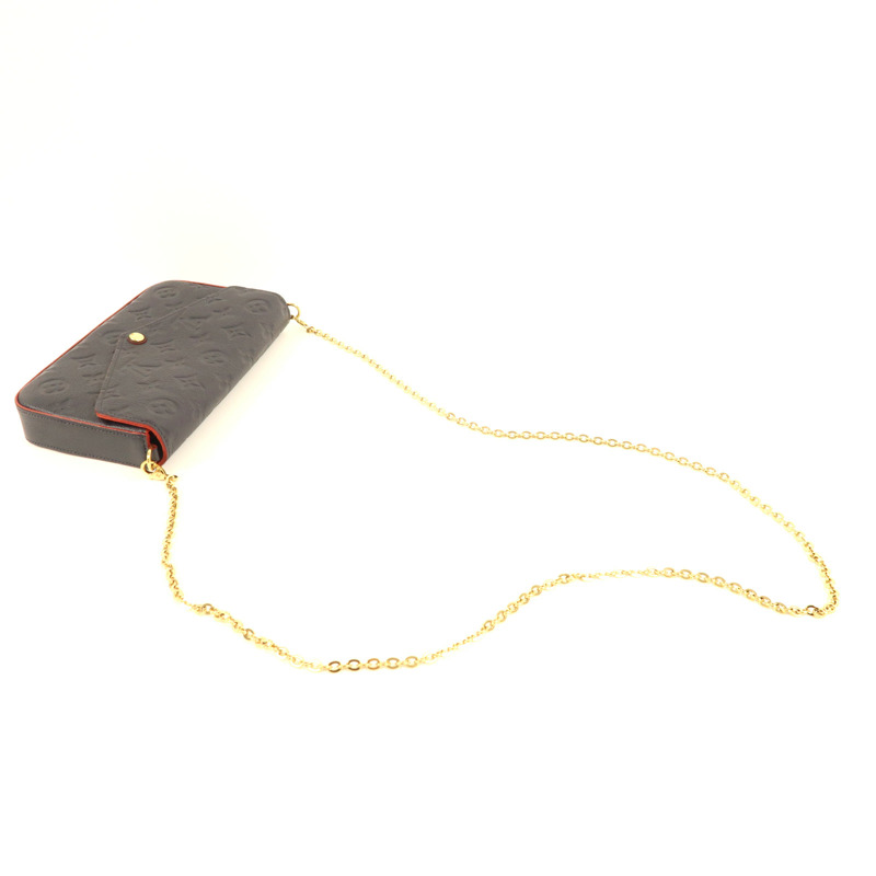 LOUIS VUITTON Monogram Empreinte Pochette Felicie金扣鏈帶肩背袋-7