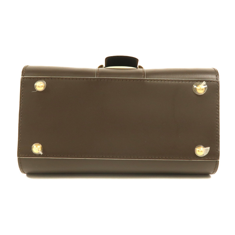 Delvaux 牛皮皮革Brillant Mini金扣手挽肩背兩用袋-3