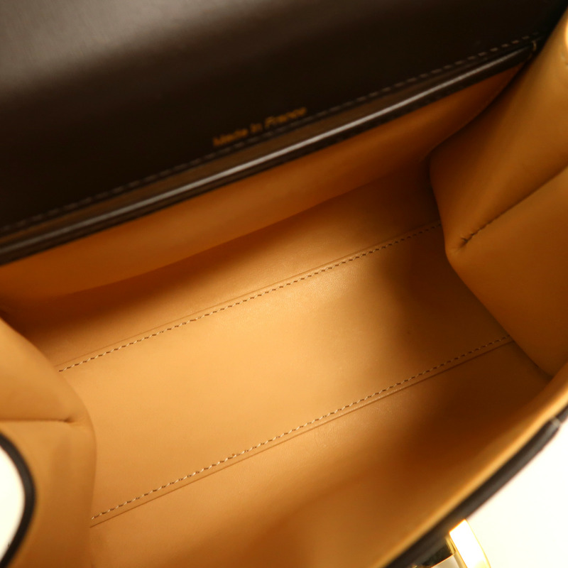 Delvaux 牛皮皮革Brillant Mini金扣手挽肩背兩用袋-4