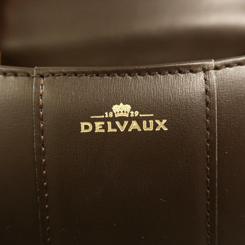 Delvaux 牛皮皮革Brillant Mini金扣手挽肩背兩用袋-5