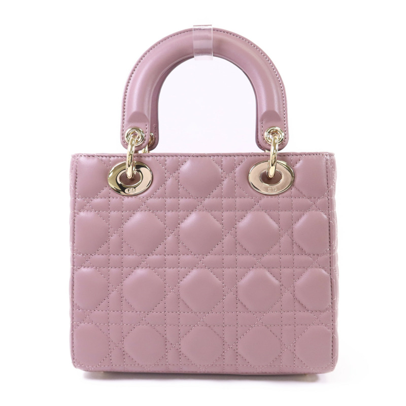 Dior 羊皮皮革Lady Dior金扣手挽肩背兩用袋-1