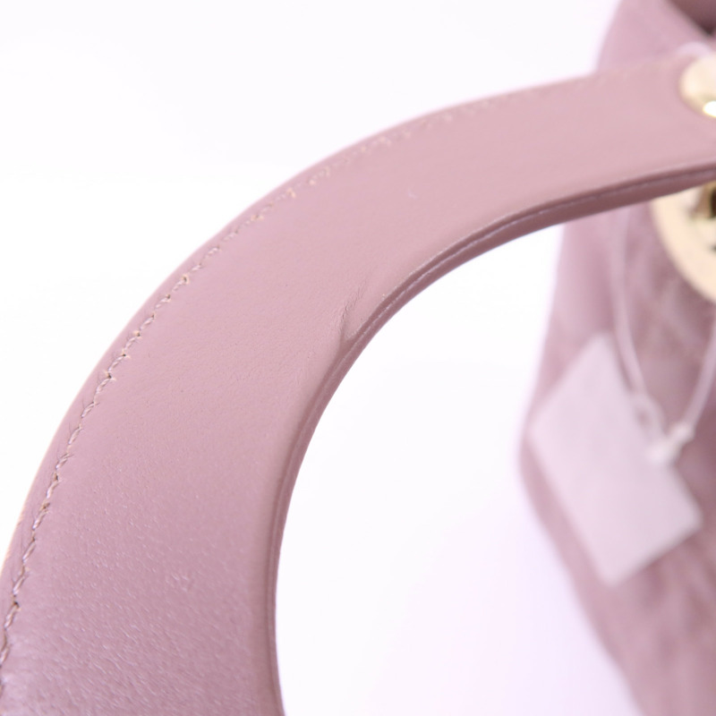 Dior 羊皮皮革Lady Dior金扣手挽肩背兩用袋-14