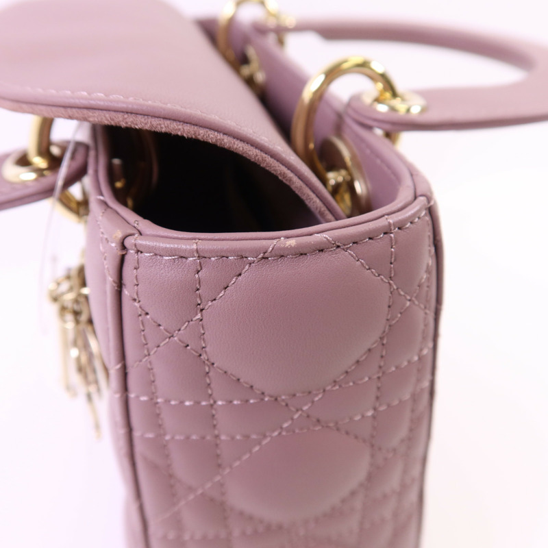 Dior 羊皮皮革Lady Dior金扣手挽肩背兩用袋-16