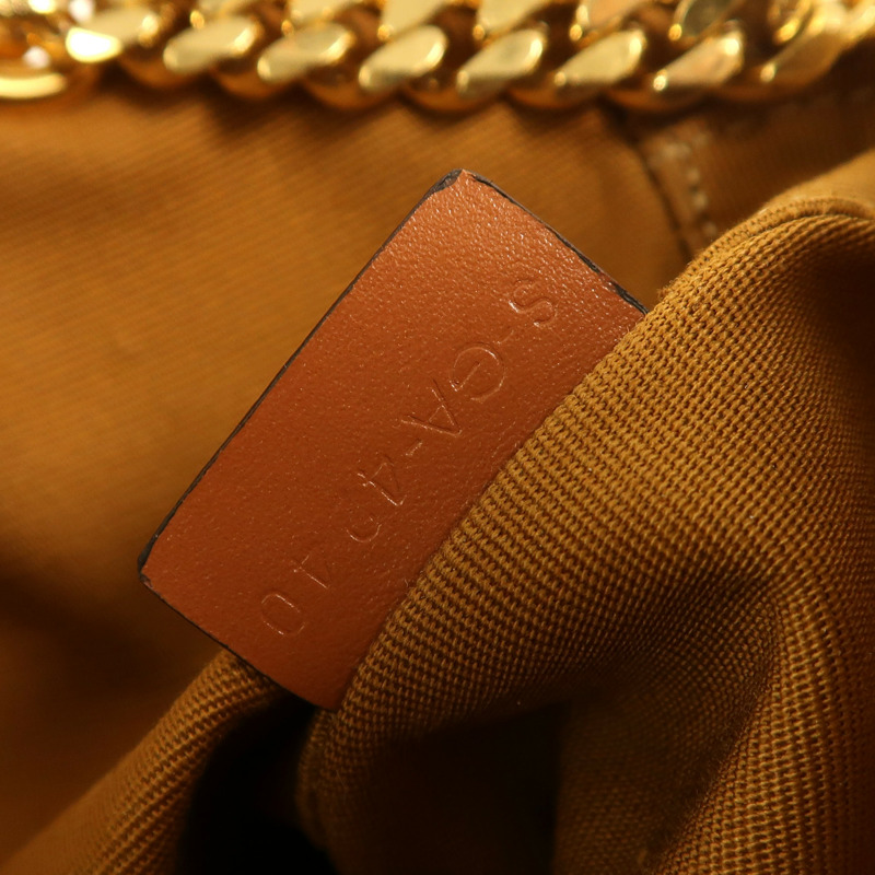 CELINE 塗層帆布Small Patapans金扣鏈帶肩背袋-7