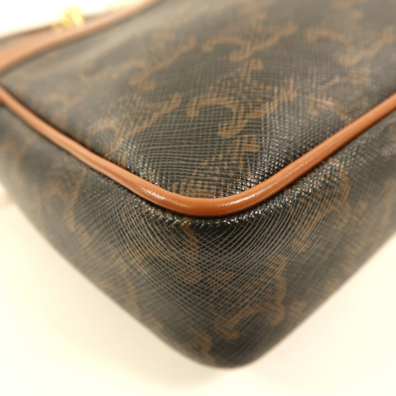 CELINE 塗層帆布Small Patapans金扣鏈帶肩背袋-12