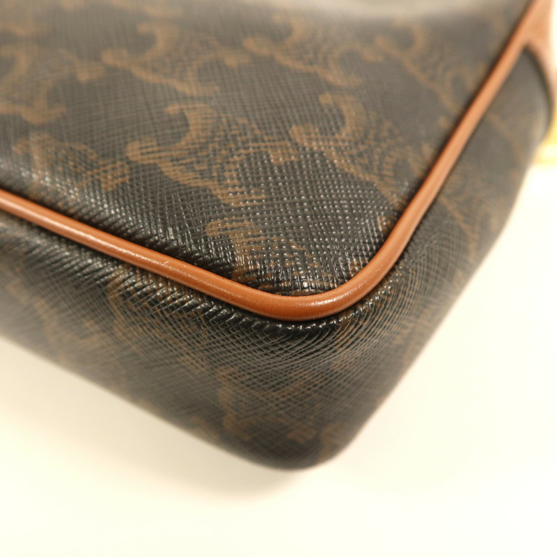 CELINE 塗層帆布Small Patapans金扣鏈帶肩背袋-13