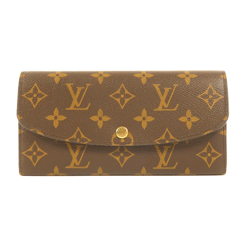 LOUIS VUITTON Monogram Emilie金扣長錢包