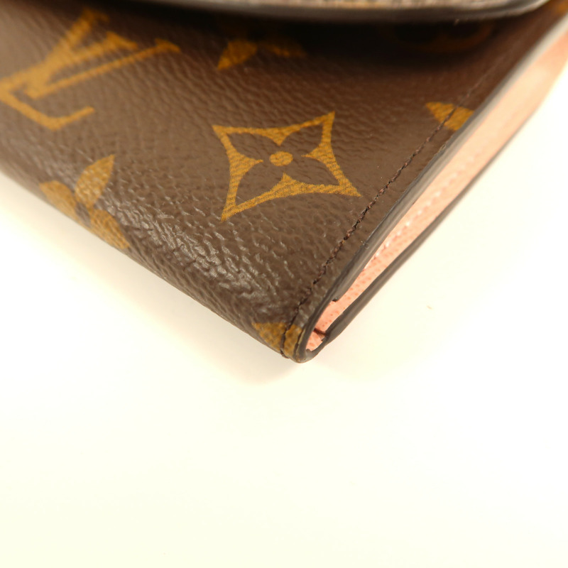 LOUIS VUITTON Monogram Emilie金扣長錢包-13
