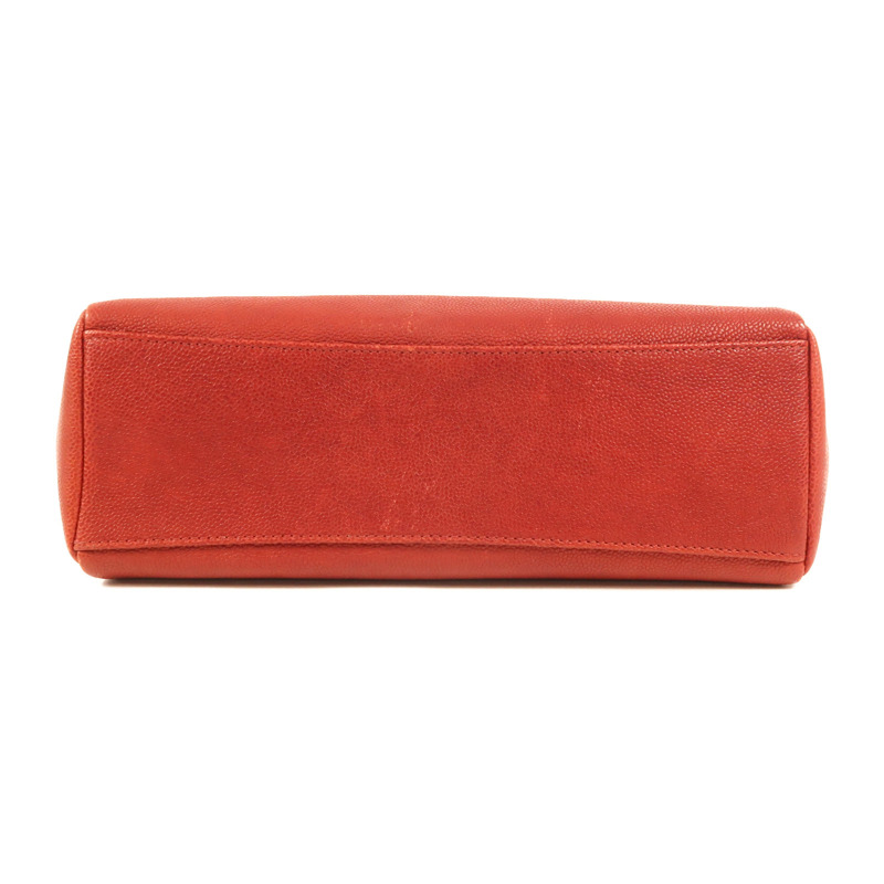 CHANEL 牛皮皮革Chain Shoulder銀扣鏈帶肩背袋-3