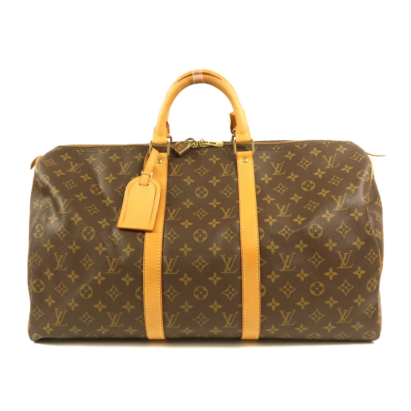 LOUIS VUITTON Monogram Keepall 50金扣手挽袋-0