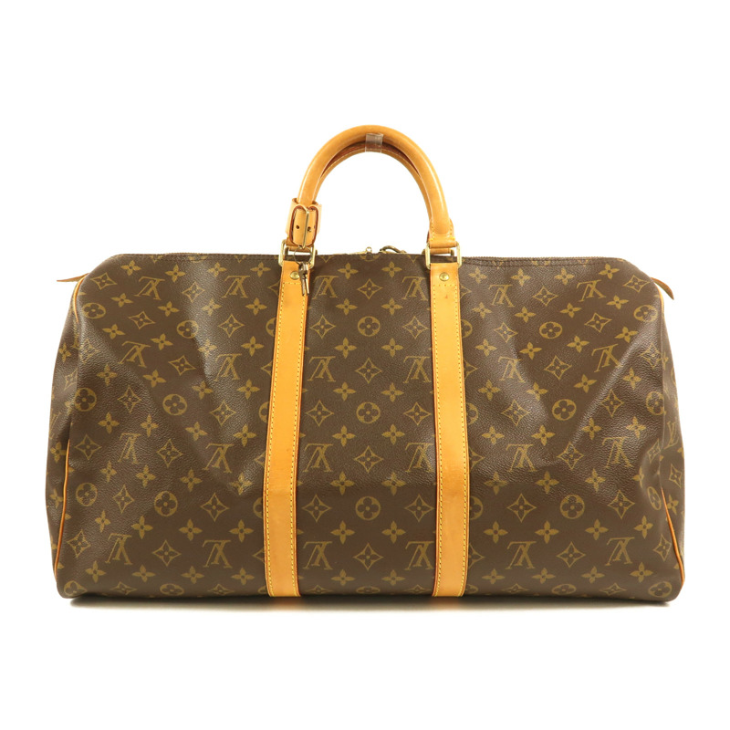 LOUIS VUITTON Monogram Keepall 50金扣手挽袋-1