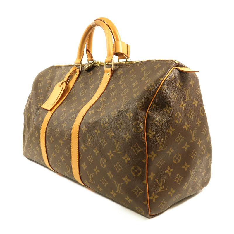 LOUIS VUITTON Monogram Keepall 50金扣手挽袋-2