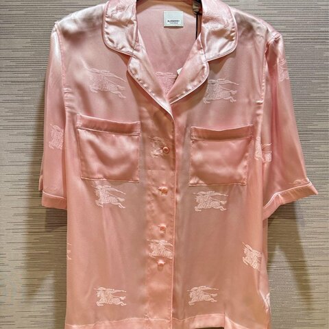 💎Han's house精品服飾💎Burberry 真絲短 襯衫