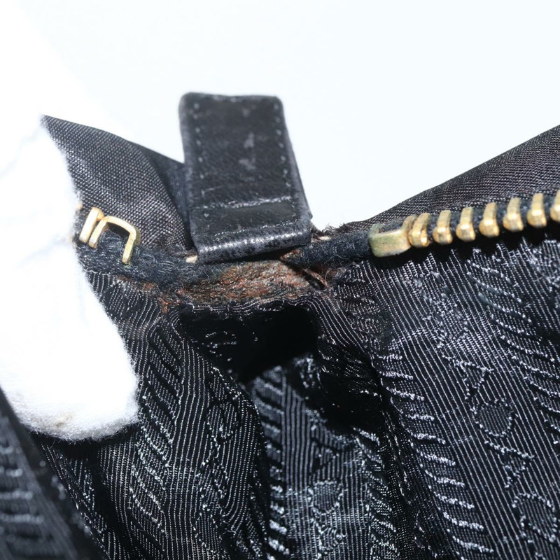 【日本直送】PRADA 尼龍黑色金色鏈條單肩包 正品 156178V-10