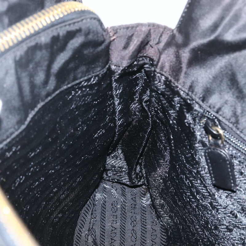 【日本直送】PRADA 尼龍黑色金色鏈條單肩包 正品 156178V-22