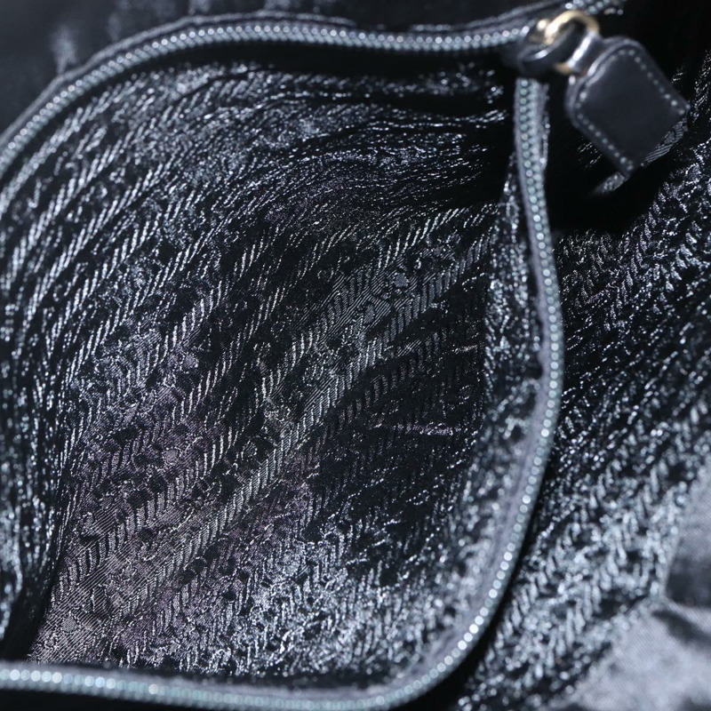 【日本直送】PRADA 尼龍黑色金色鏈條單肩包 正品 156178V-23