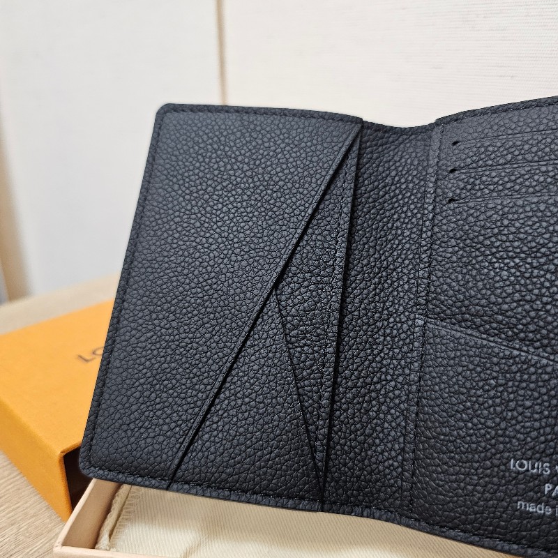 [極新品況❣️] LV黑灰漸層棋盤格對開卡夾-3