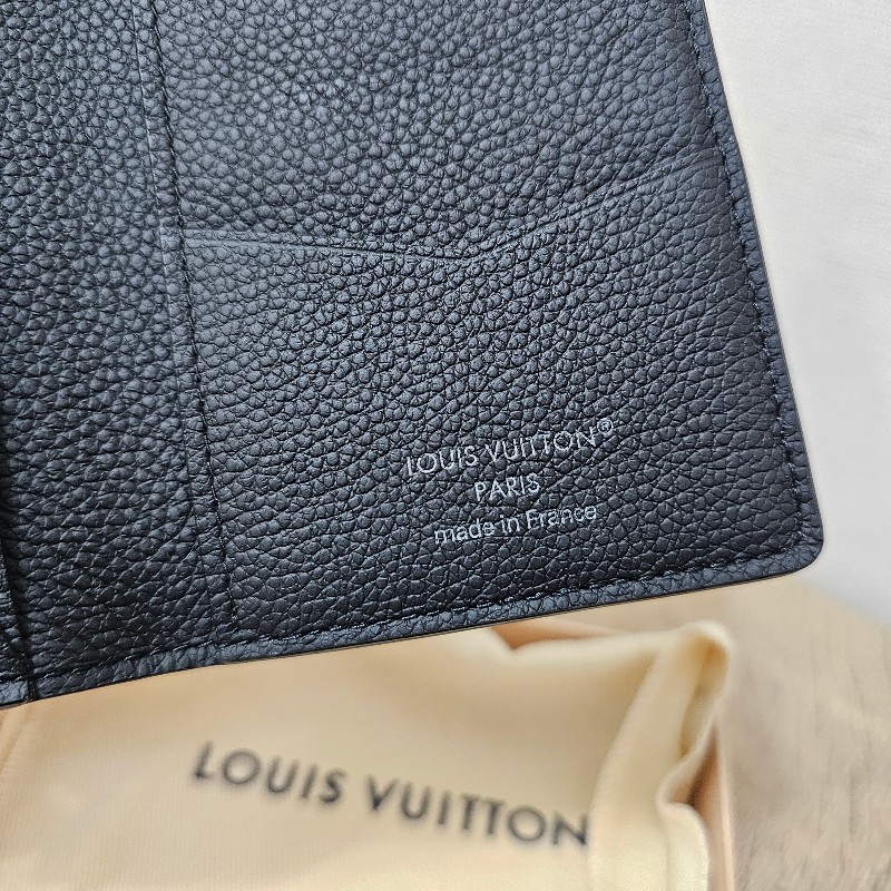 [極新品況❣️] LV黑灰漸層棋盤格對開卡夾-4