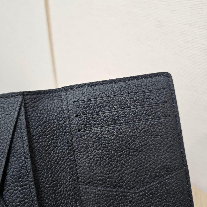 [極新品況❣️] LV黑灰漸層棋盤格對開卡夾-5