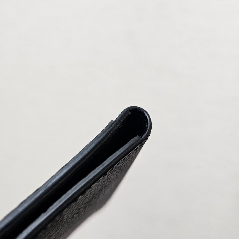 [極新品況❣️] LV黑灰漸層棋盤格對開卡夾-11