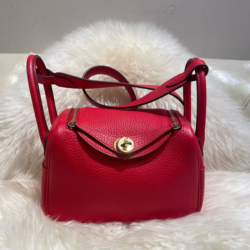 Hermès Mini Lindy S3 Rouge De Coeur-0