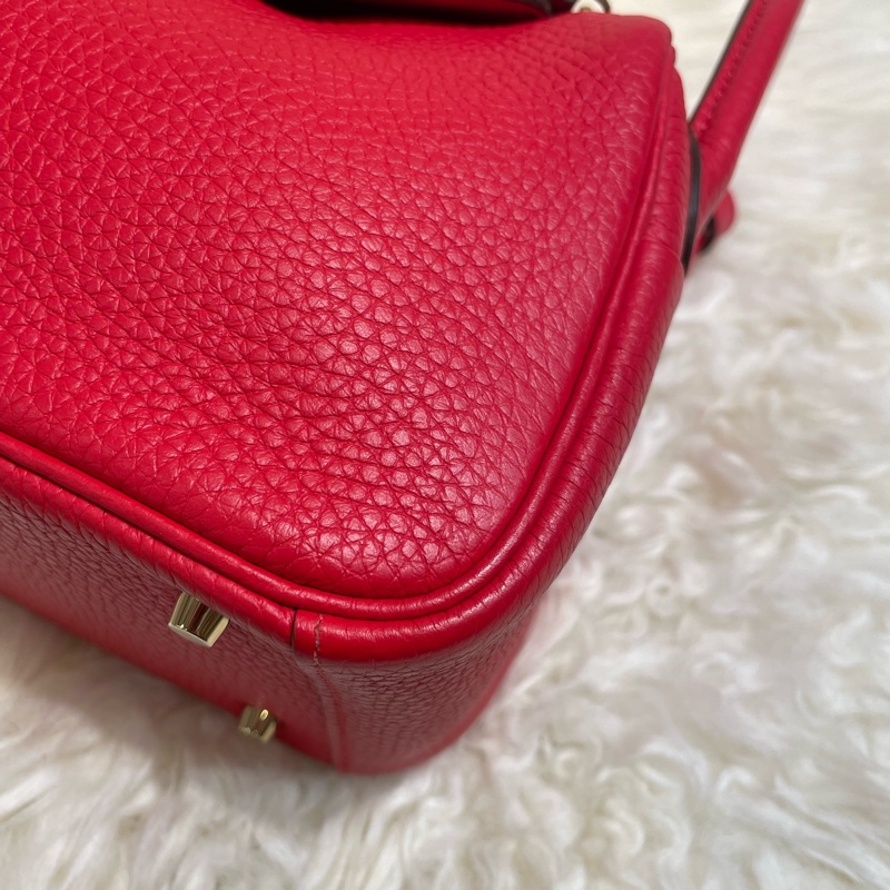 Hermès Mini Lindy S3 Rouge De Coeur-3