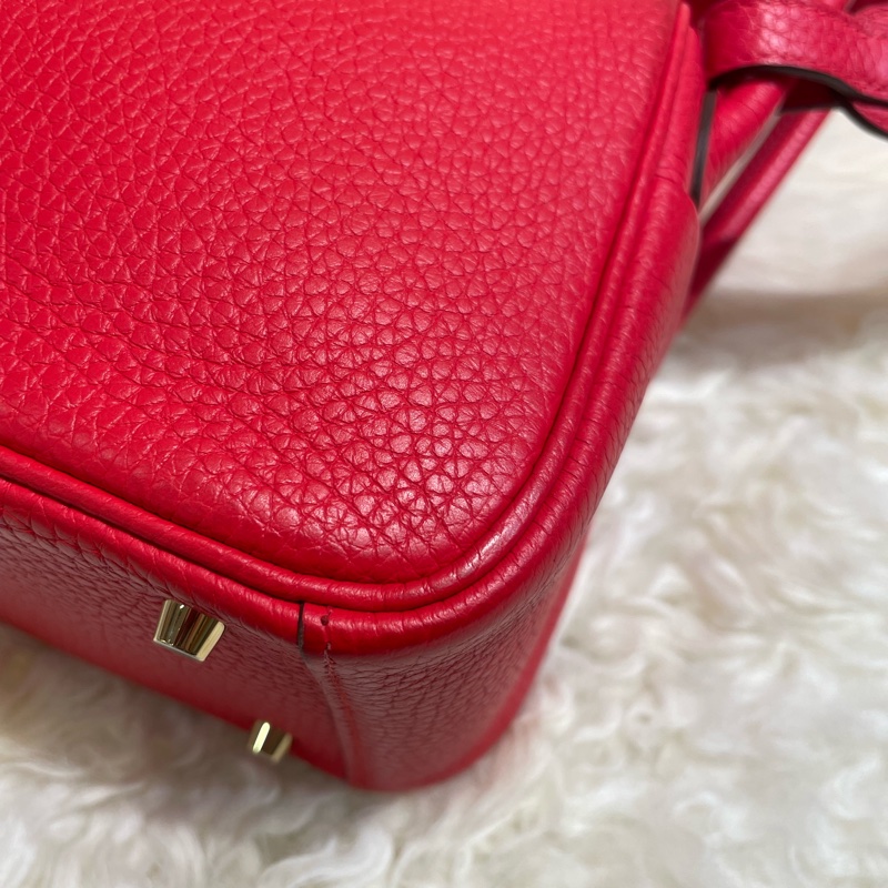 Hermès Mini Lindy S3 Rouge De Coeur-5