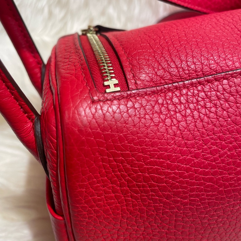 Hermès Mini Lindy S3 Rouge De Coeur-6