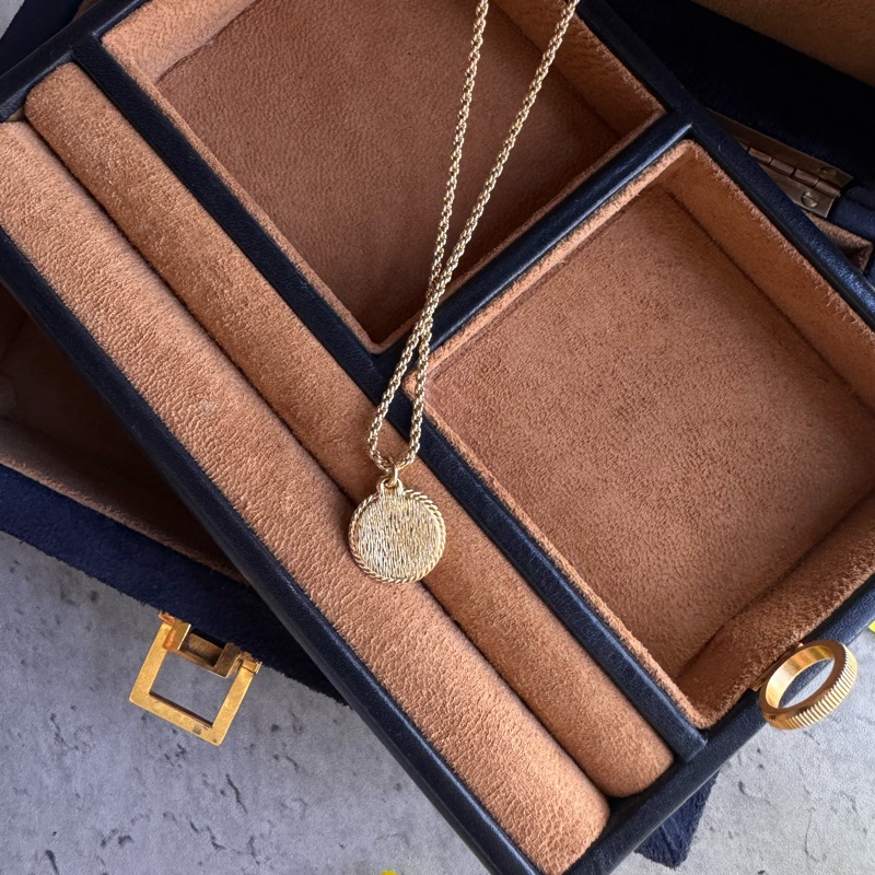 Christian Dior 鍍金黑琺瑯項鏈 南瓜車吊墜-8