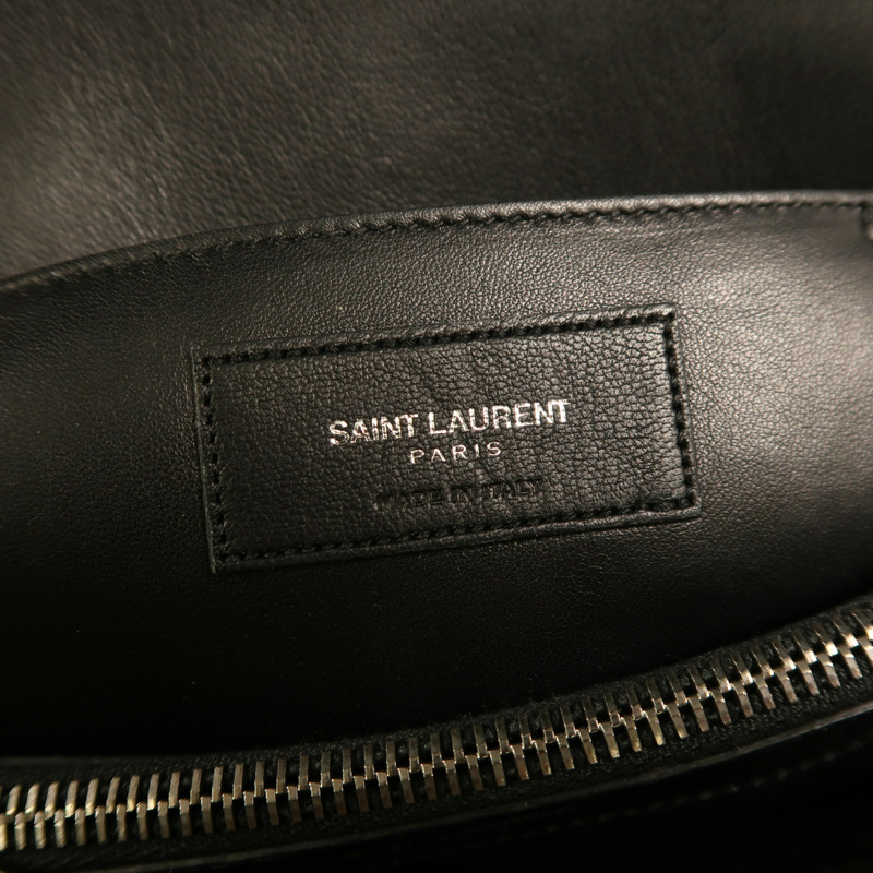 SAINT LAURENT 牛皮皮革Collage Large銀扣手挽肩背兩用袋-14