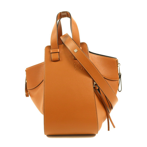 LOEWE 牛皮皮革Hammock銀扣手挽肩背兩用袋