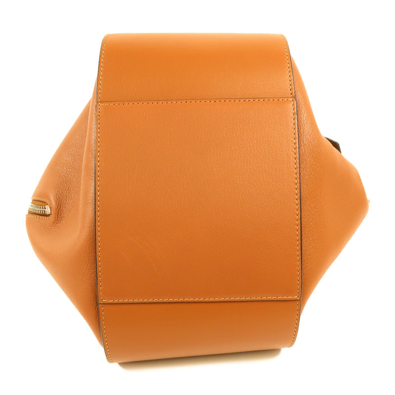 LOEWE 牛皮皮革Hammock銀扣手挽肩背兩用袋-3