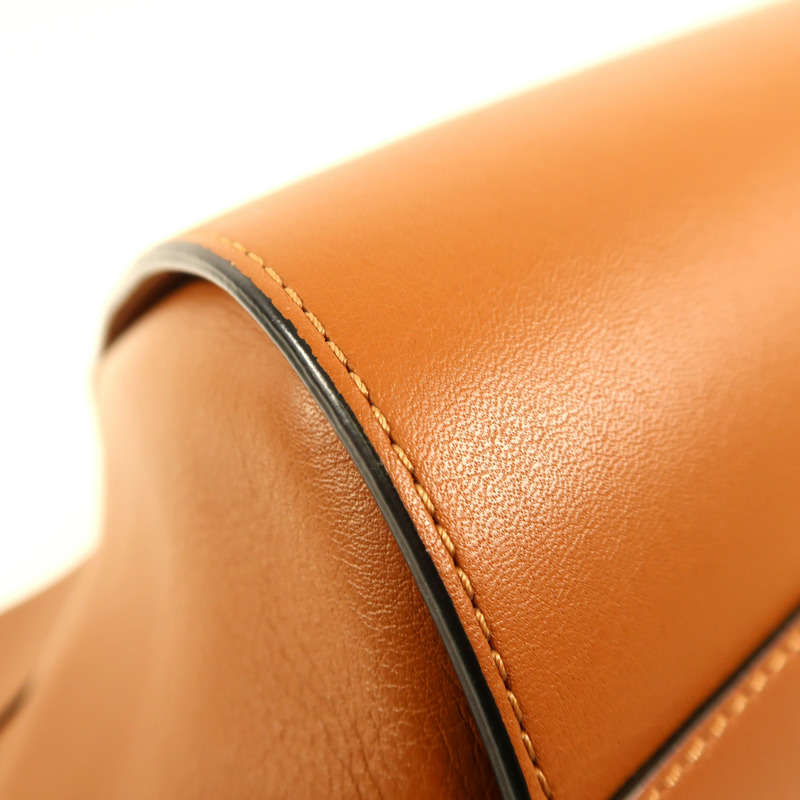 LOEWE 牛皮皮革Hammock銀扣手挽肩背兩用袋-7