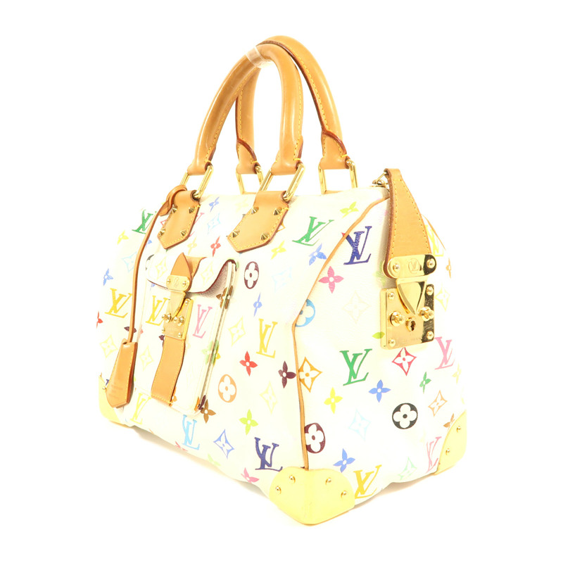 LOUIS VUITTON Monogram Multicolore Speedy 30金扣手挽袋-2
